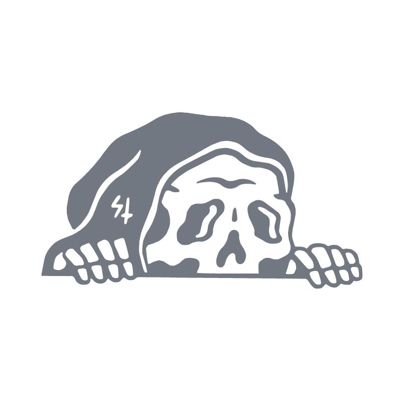 Grim Reaper Lurking Vinyl Sticker Decals Spooky Skeleton Peeker Stickers For Car Window Bumper Laptop Decoration