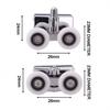 8PCS Twin Shower Screen Door Rollers/Runners/Wheel Top & Bottom 23mm Replacement