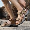 Spring and Summer New Beach Sandals Leather Outdoor Beach Sandals Large Size Cool Slippers