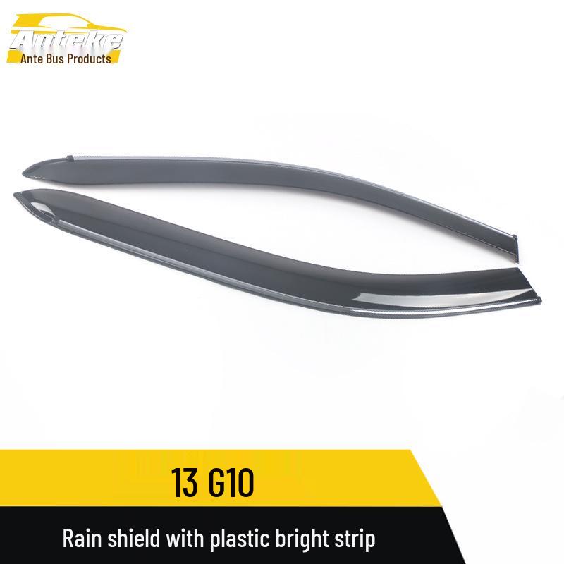 Maxus 13 G10 Plastic Rain Guards with Bright Strips - Exterior Trim Accessories