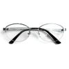 Retro old money wind gold silk half-frame glasses female myopia can be equipped with degree metal oval plain artifact eye frame