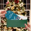 Yousheng Christmas Greeting Card Set Foldable Cards with Stickers & Envelopes Handwritten Style Design Card for Holiday Wishes