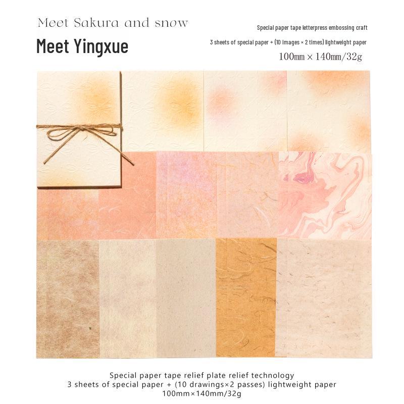 Momo Kunstdruckpapier - Farbe Blush Serie Dekorative Aufkleber (Set mit 23 Stück, 4 Designs)