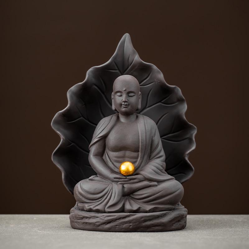 

Изысканный чайный фильтр из фиолетовой глины в форме листа Бодхи - Привлекательный аксессуар для чая Кунг-фу для дома и офиса