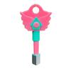 Hide And Seek Key Pendant Necklace Korean Folk Game Necklace Square Round Triangle Key Pendant Keychain for Fans