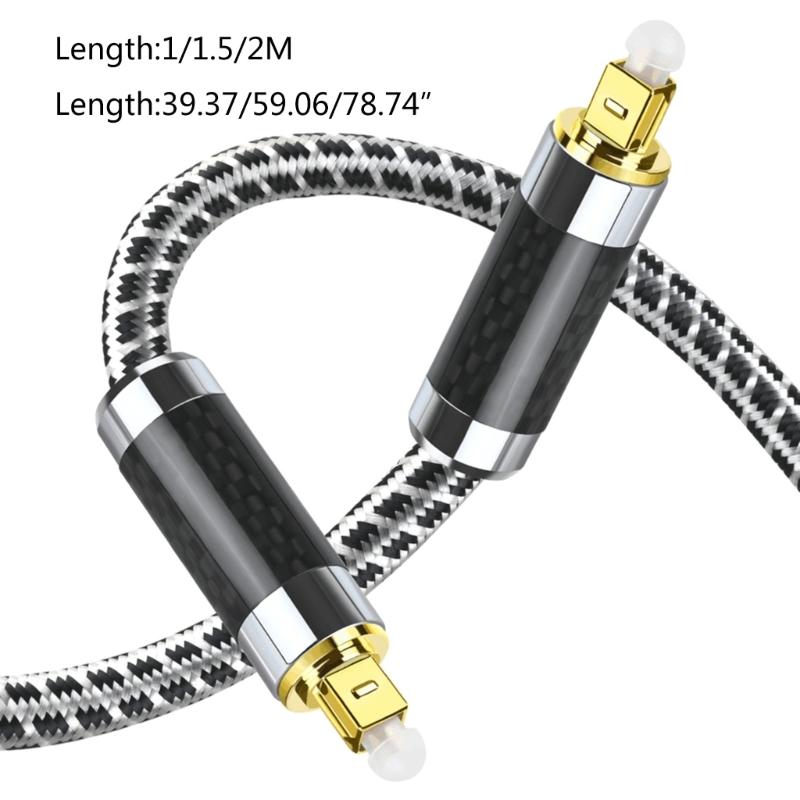 Digital Optical Audio Cable SPDIF Optic Fibre Cable Suitable for-HiFi 7.1 Amplifiers Bluray Player Television Projector