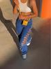 Distressed Sexy Hot Girl Street Trendsetter Slim Ripped Washed Denim Pants for Women