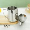 Professional 304 Stainless Steel Milk Frothing Pitcher with Scale Latte Art Cup 350/550/900ML for Home Barista Coffee Making