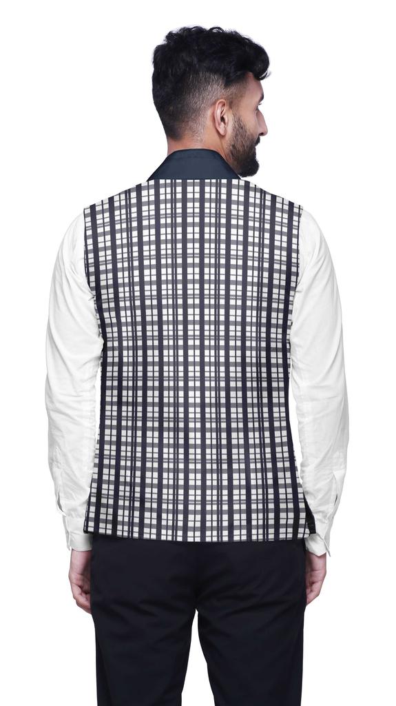 Atasi Artistic Printed Wedding Jackets For Men Nehru Jacket Waist Coat For Wedding & Festive