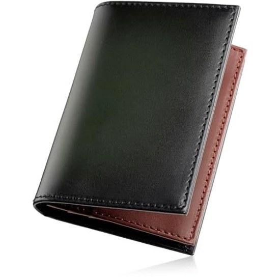 Tokyo Shitamachi Kobo Business Card Holder Mens Genuine Leather Craftsman Made Japan Hand Dyed Antique Wide Capacity 50 Cards (Dark Green) Tatsuno Day