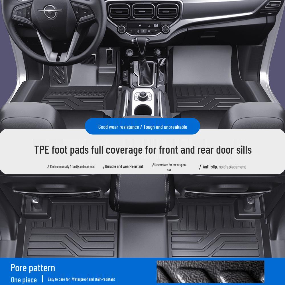 Haima 7X S5 TPE Floor Mats Set: Door Sill, Full Coverage, Silk Coil, Waterproof.