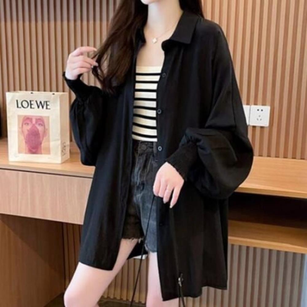Navava Unisex Loose Fit Thin Cool Summer Long Sleeve Shirt Nb2170