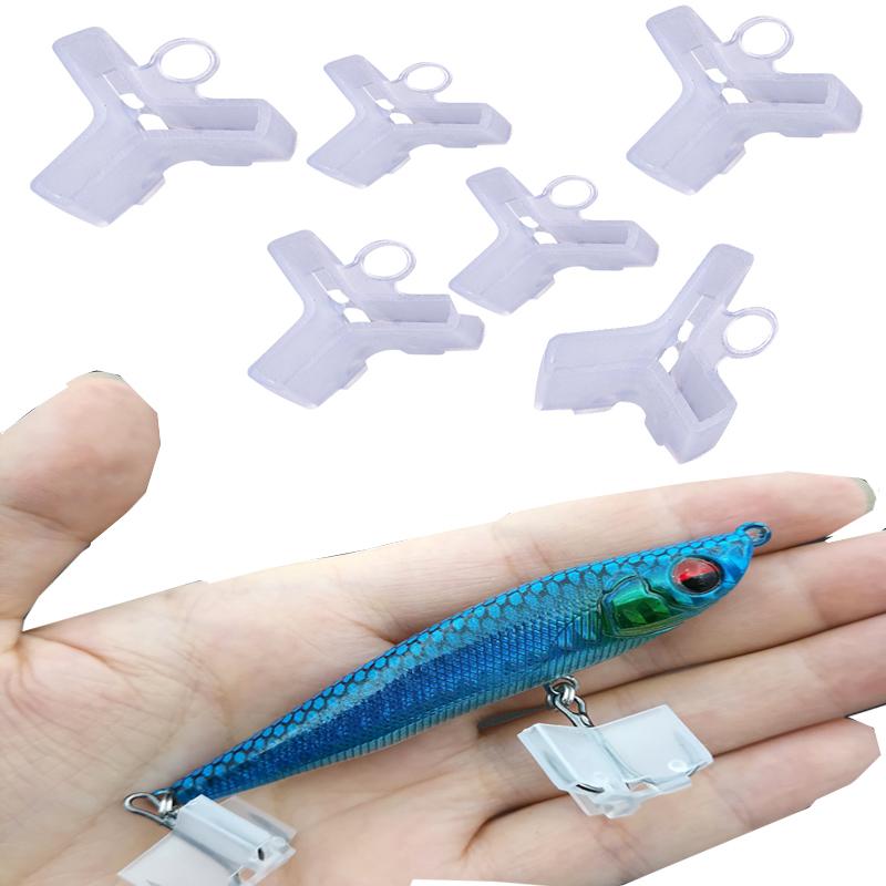 25 buc cârlig de pescuit, capac de protecție cu trei cârlige, protector pentru cârlig de pește, set de cârlige trident, imitație de răzuitor 1 # 2 # 3 # 4 # 5 #