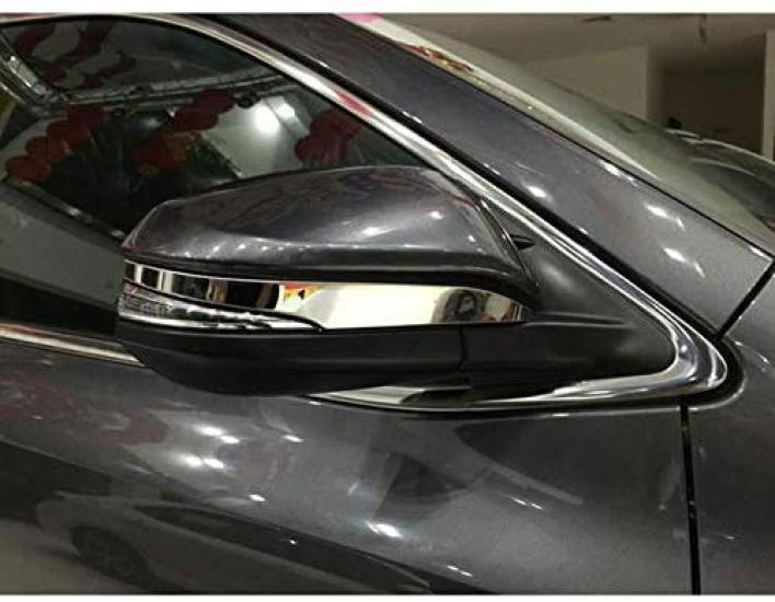 Toyota Harrier 80 Series and Door Side and Rearview Mirror Mould Garnish [Famous Car] "For (2020 Later)" Mirror, Mirror, (Aftermarket Chrome-Look)