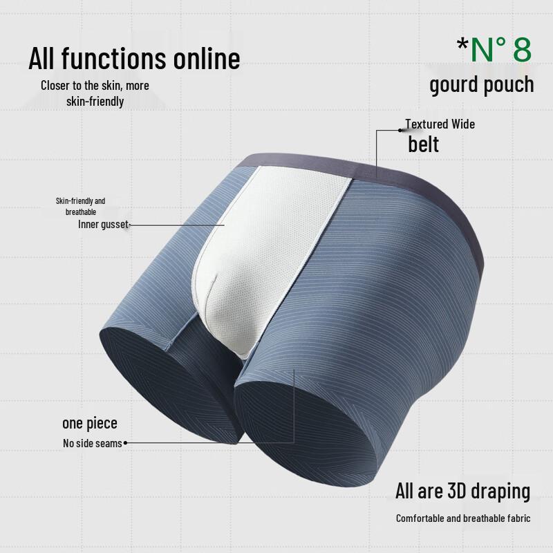 Men's Modal Cotton Blend Boxer Briefs (3-Pack)