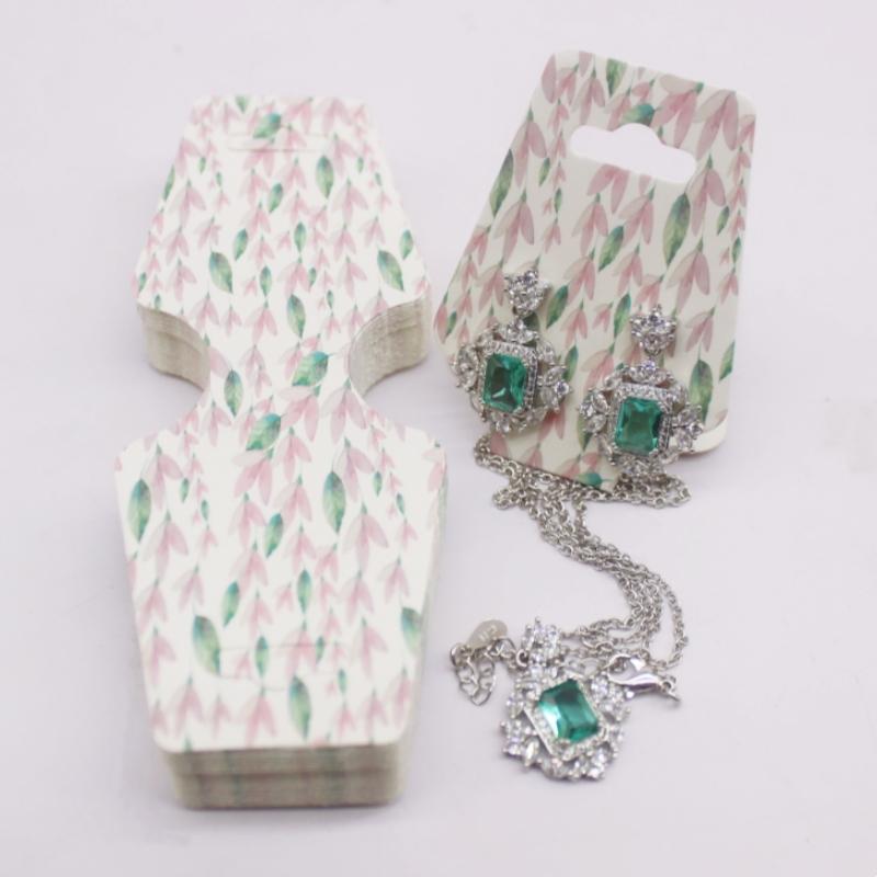100pc/lot Multi Design Printed Jewelry Necklace Earring Set Card Flower and Bird Styles Hair Accessoreis Bracelet Dispaly Card