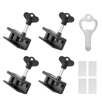 1 Set Window Lock Adjustable Sliding Window Limiter Security Baby Protection Lock for Home Bedroom Office