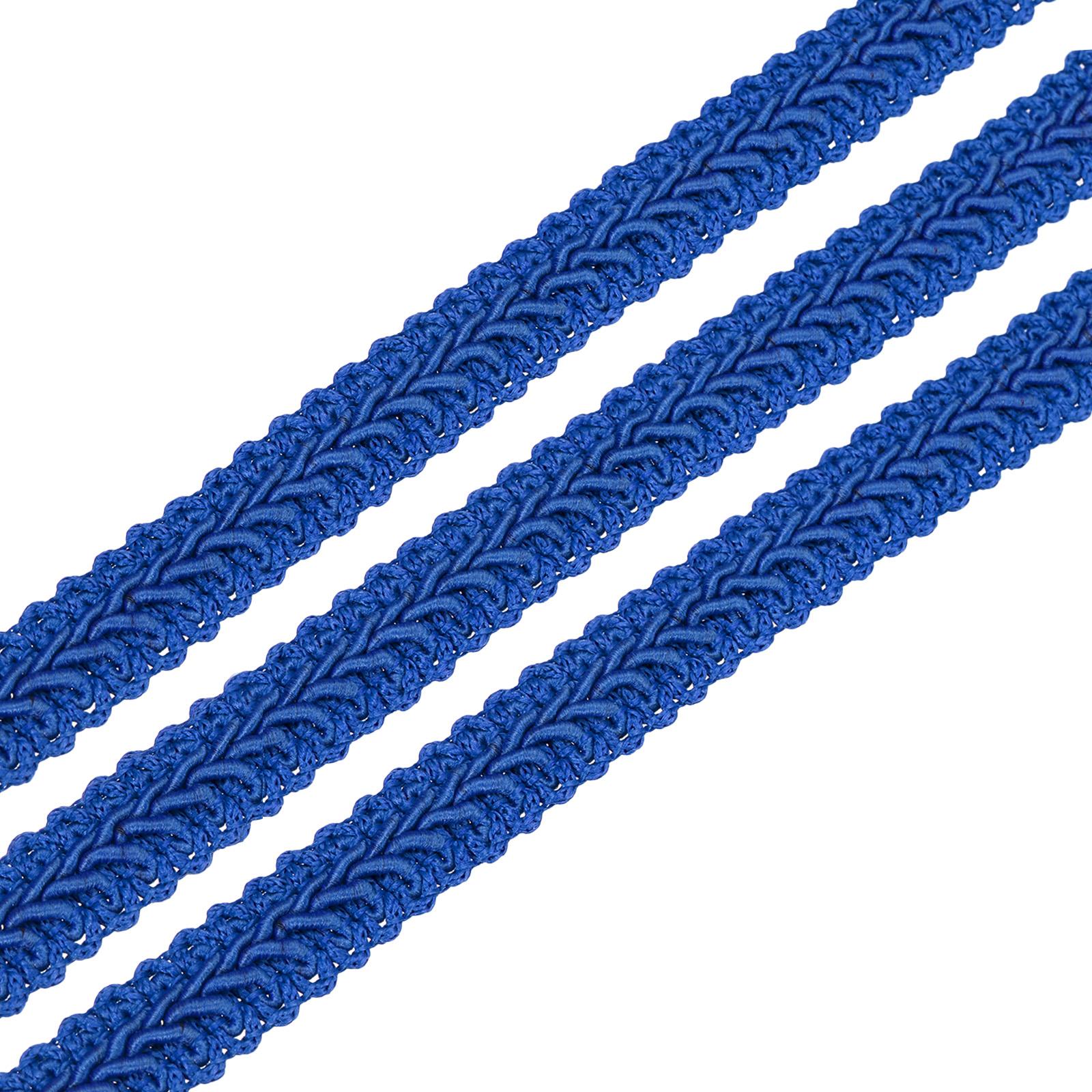 

Тесьма-гусеничка Плетеная кружевная отделка Лента Вырез горловины Одежда Декоративный материал Швейные аксессуары для DIY 49 ярдов x 1/2 (12мм) 49 Yards x 0.5inch синий