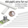 5-100pcs Architectural Model Making Rods , White ABS Square Plastic Sticks for Precision DIY Projects & Prototyping