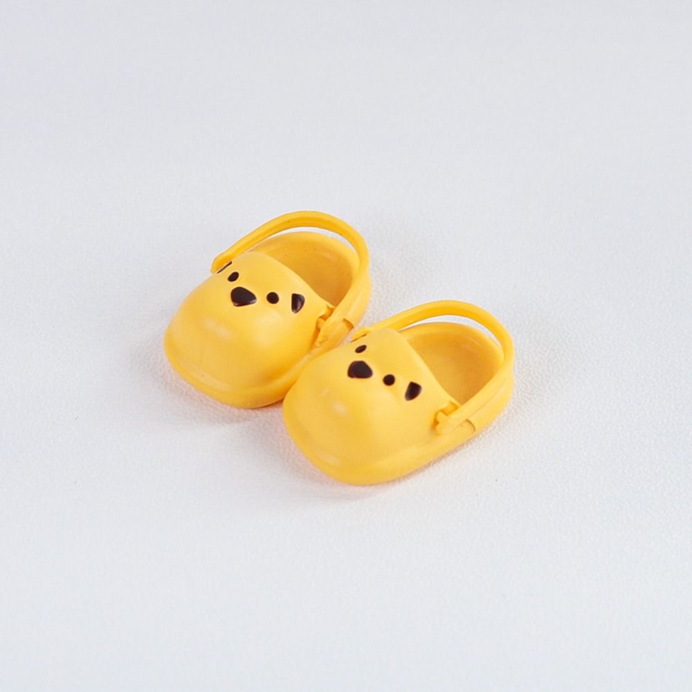 1 Pair Mini Mini puppy slippers Simulation Silicone puppy slippers Doll Accessories