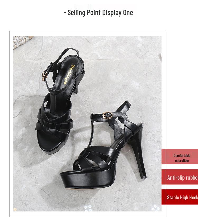 Zapatos de Boda de Tacón Alto con Plataforma Stiletto Estilo Europeo 2021 para Mujer