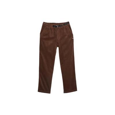 Einfarbige Cordhose mit geradem Bein, lässige Unisex-Hose, braun 620822-45