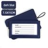 Metal Buckle Boarding Pass and PU Leather Luggage Tag with Hot Stamped Paper Card