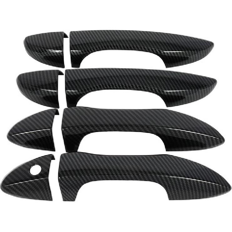 8Pcs Carbon Fiber Car Door Handle Cover Trim For Toyota Corolla Altis 2014-2018