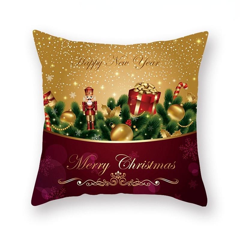 1Pc Santa Pillowcase Happy New Year Xmas Gifts Christmas Decor for Home Merry Christmas Ornament Xmas Gifts.