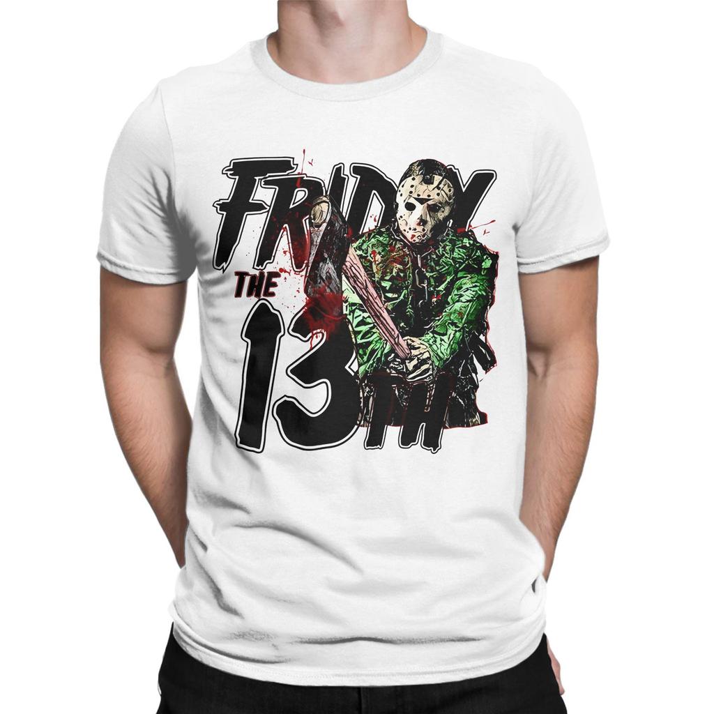 Friday 13th Jason Voorhees Horror Movies T Shirts for Men Women Pure Cotton T-Shirt Round Neck Jason Voorhees  Clothes Gift Idea