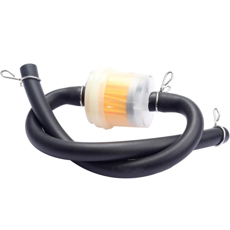 Gas Hose Line Fuel Filter for Mini Dirt Bike ATV Petrol Fuel Line Hose Gas Oil Pipe Tube Filter Replacement