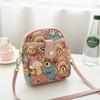 Small Bear Love Fashion Mini Canvas Crossbody Phone Bag