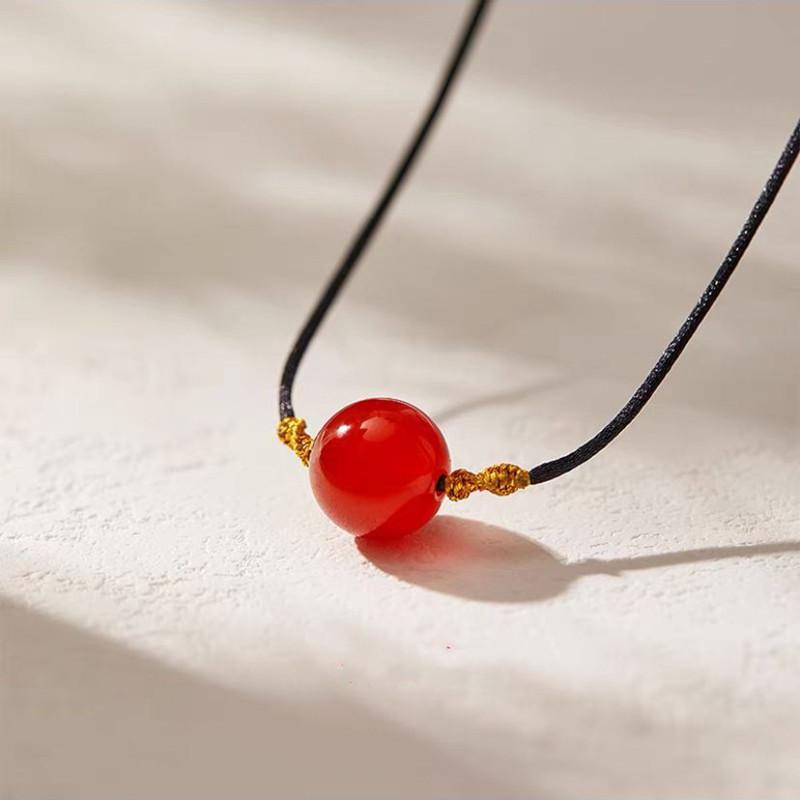 Retro Ethnic Double-Layer Pendant Necklace - High-End, Handmade, Light Luxury Design for Women