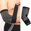 1Pc Elbow Compression Sleeve with Fastener Tape High Elastic Breathable Pain Relief Weightlifting Sports Tennis Elbow Brace