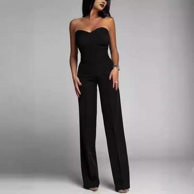 "New Sexy Slim Strapless Jumpsuit for Women - Spring/Summer European & American Style"