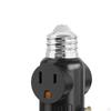 3 Prong Bulb Plug Adapter E26 Light Converter Pull Chain Switch Polarized Outlet