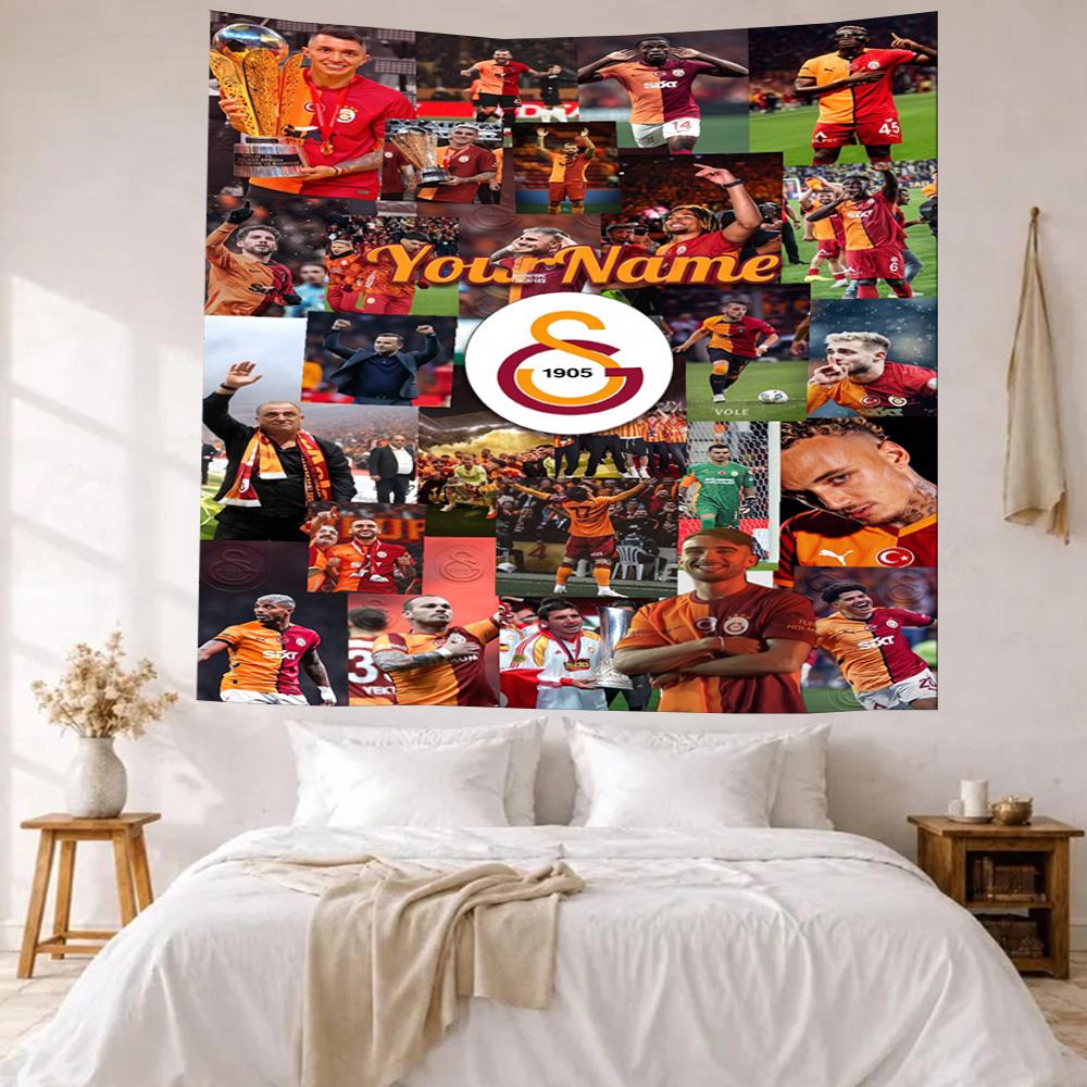Galatasaray Custom Your Name Wall Decor Tapestry Art For Pet Memorial Birthdaywedding Party Backdrop Family Gift