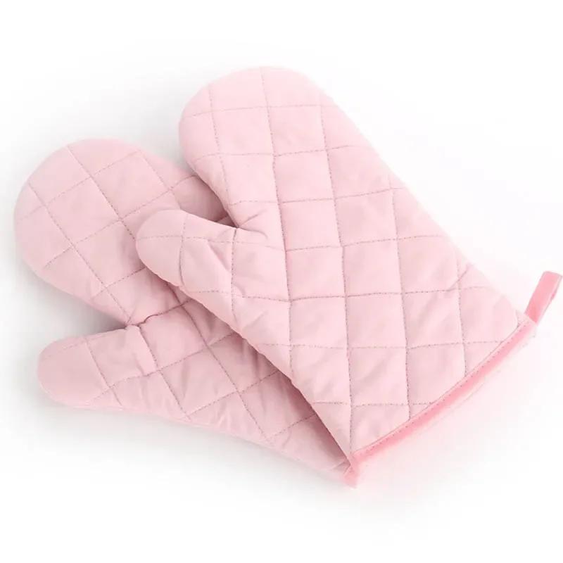 Non-slip Insulated Heat Resistant Kitchen Tool 1Pcs Microwave Oven Glove Mitten Baking Gloves Cotton
