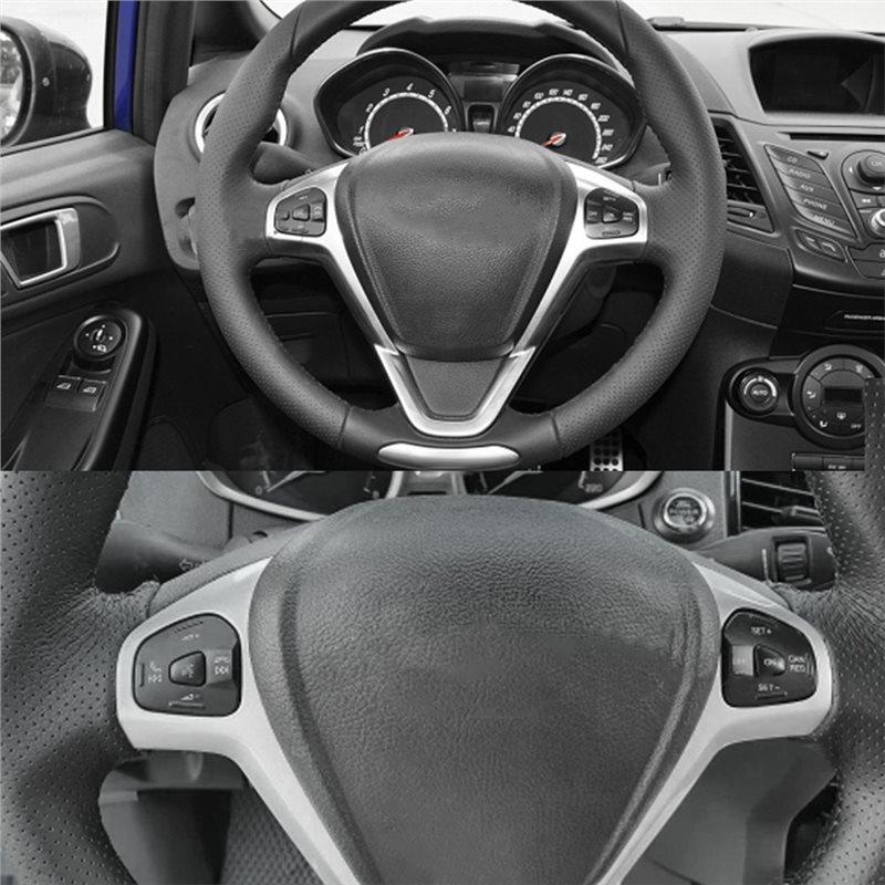 Powerful Cruise Switch Button Blue LED With Steering Wheel Trim Frame Harness For Ford Fiesta MK7 MK8 Escort Ecosport 13-15 Cars