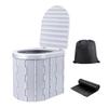 One-piece Design Folding Toilet Use Garbage Bags Vehicle-mounted Toilet Portable Toilet  Car Trip