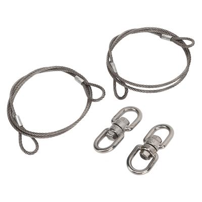 2 Stück 1 Meter Anhänger Hebekabel 125542 304 Edelstahl Heckklappe Tür Hebekabel