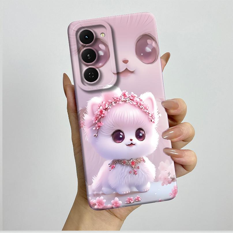Casing For Tecno Spark 40 Pro 40Pro+ Plus 4G Aesthetic Flowers Phone Case Slim Liquid Silicone Anti Drop Protection Soft Cover