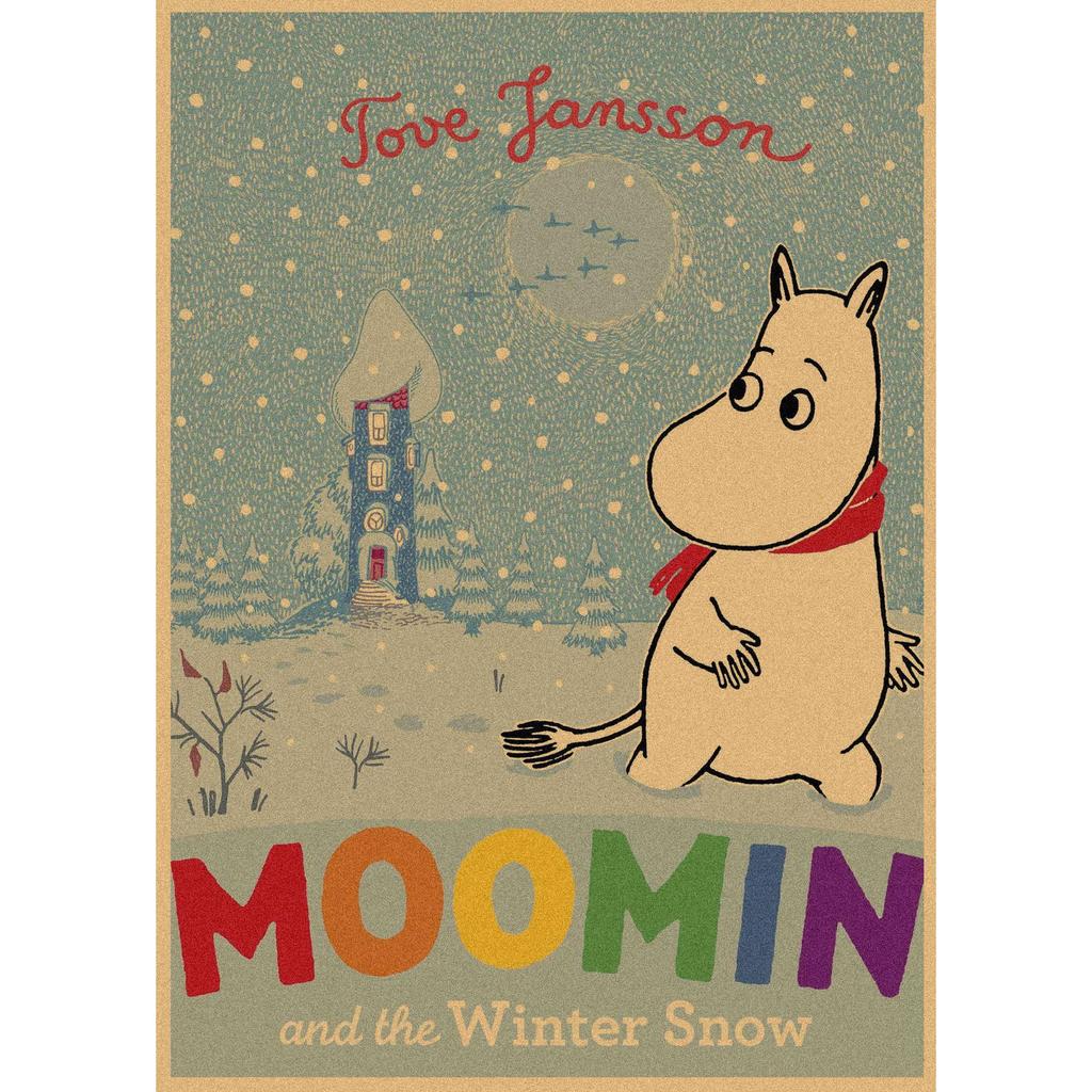 Moomin Family Retro Cartoon Poster Wall Art Mural 397