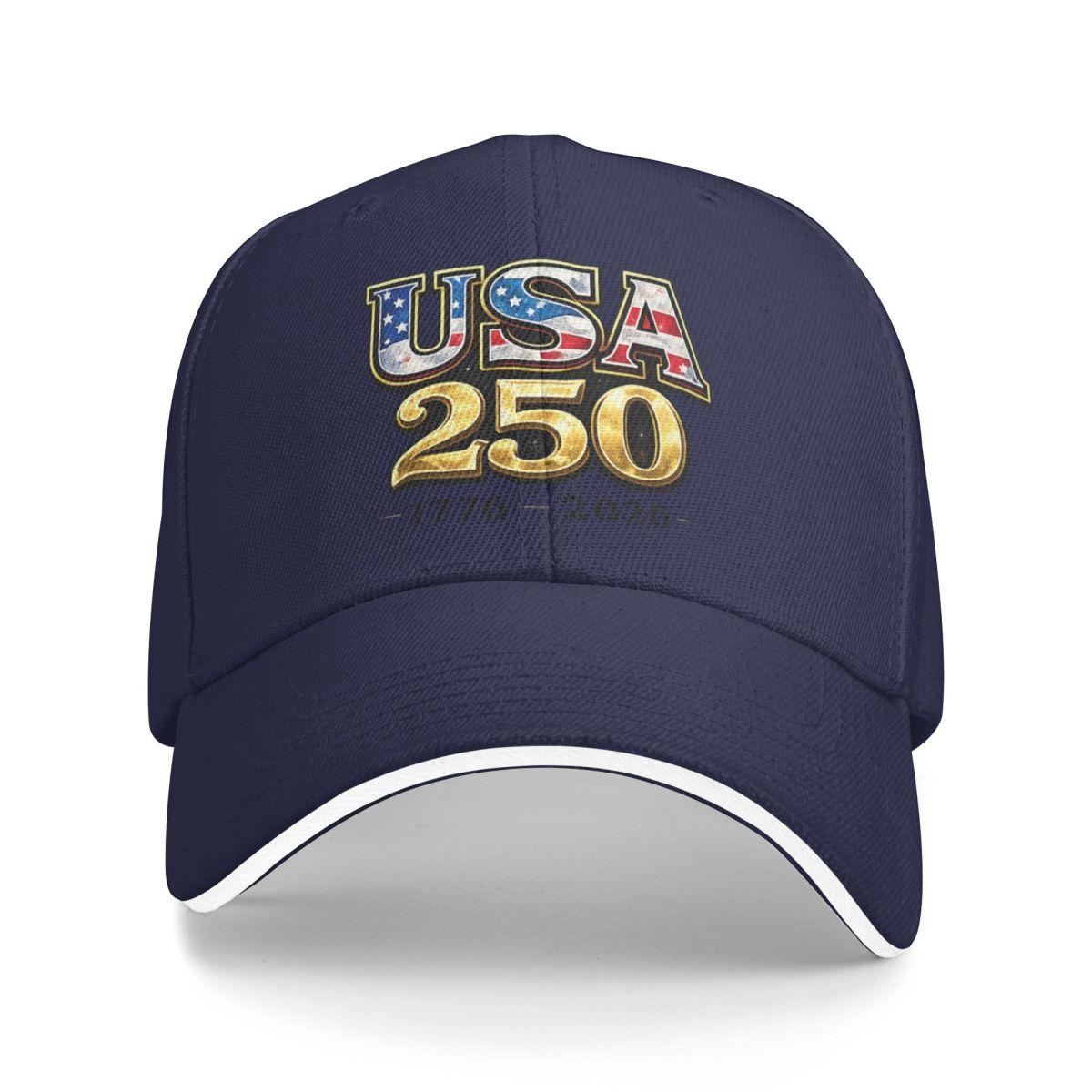 

Baseball Caps American 250 Anniversary USA Customized Unisex Women Outdoor Summer Caps One Size