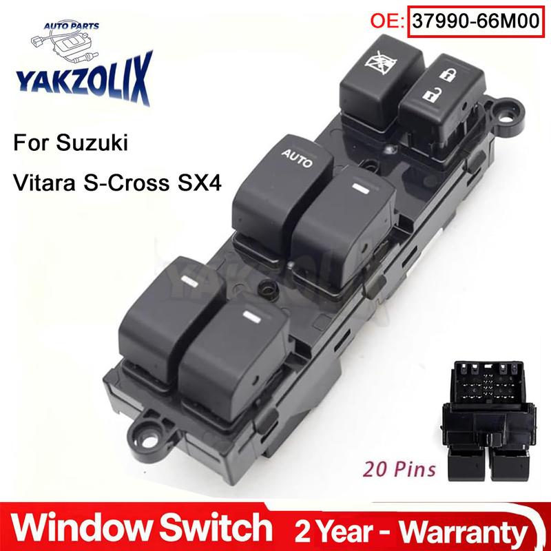 37990-66M00 For Suzuki Vitara S-Cross SX4 Front Left Electric Master Power Window Control Switch 37990-56P00 Car Accessories