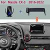 Držák na telefon do auta pro Mazda CX-3 CX3 Sport DK 2016 2017 2018-2021 2022 Pevný držák navigace na obrazovku Stojan s bezdrátovým nabíjením