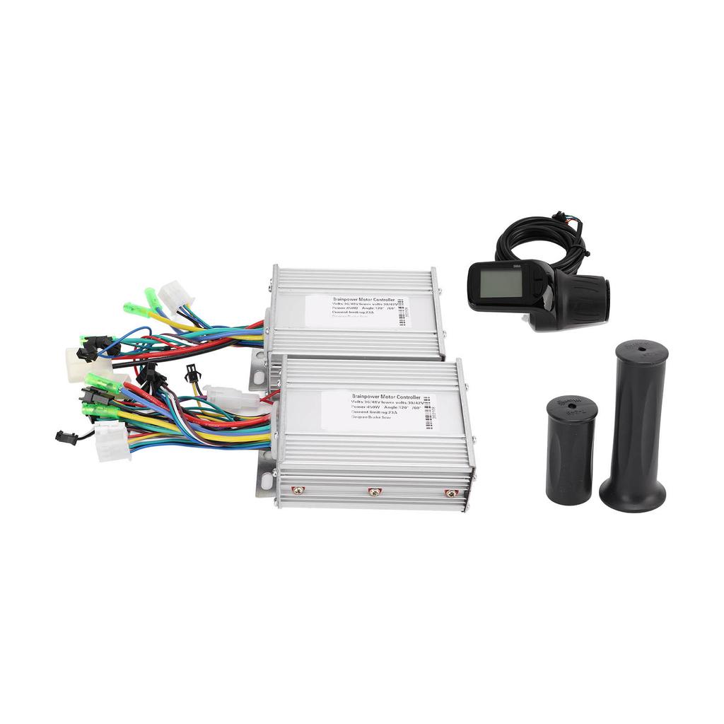 36V 48V 450W Waterproof LCD Display Panel Dual Drive Motor Brushless Controller Kit for Electric Bicycle Scooter