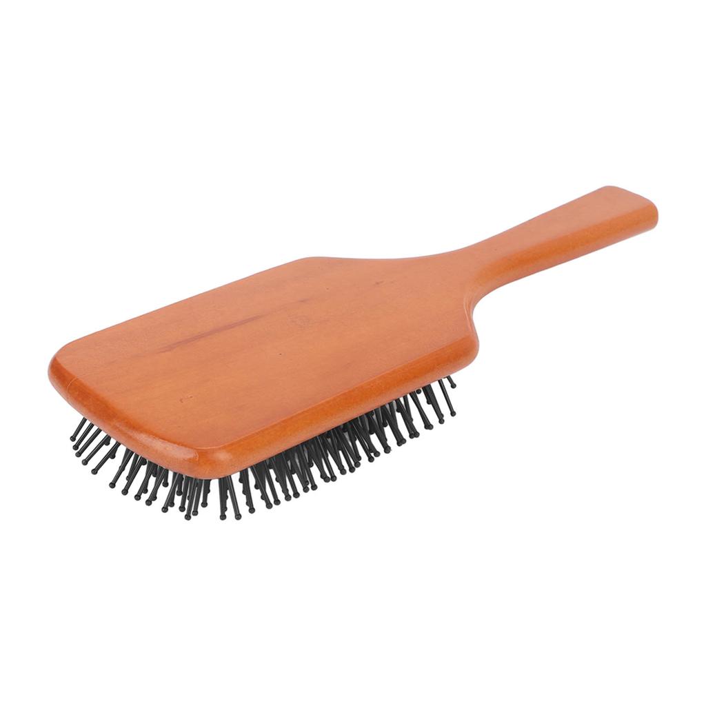 Hair Brush Wooden Massage Wellness Paddle Hairbrush for Detangling Blowdrying Straightening