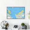 Geographic Map English Map Malaysia Map Canvas Painting Living Room Home Decoration Children School Supplies