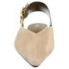 Zara Fashionable Open-Back Casual Flats Women Flats Beige 1518610102